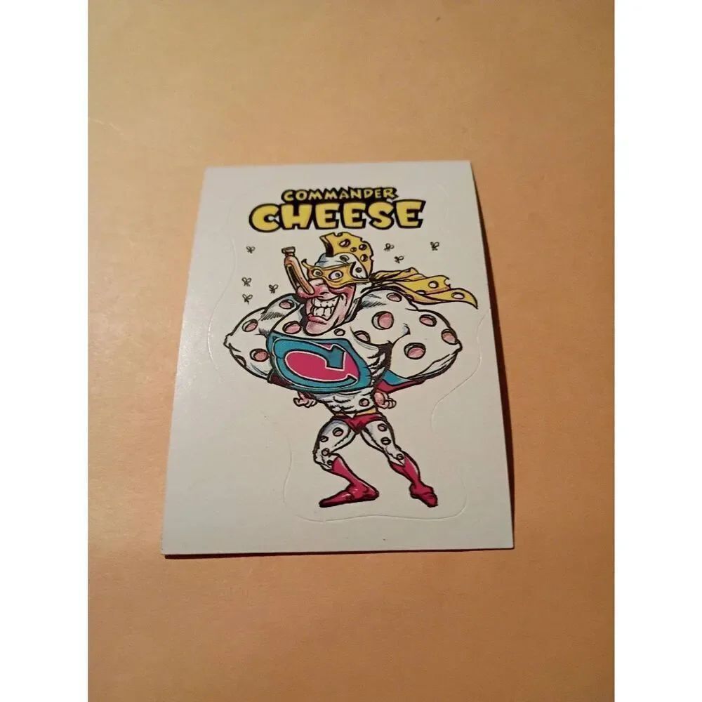 1983 General Mills Zero Hero Trading Card Sticker Vintage #54 Commander Cheese